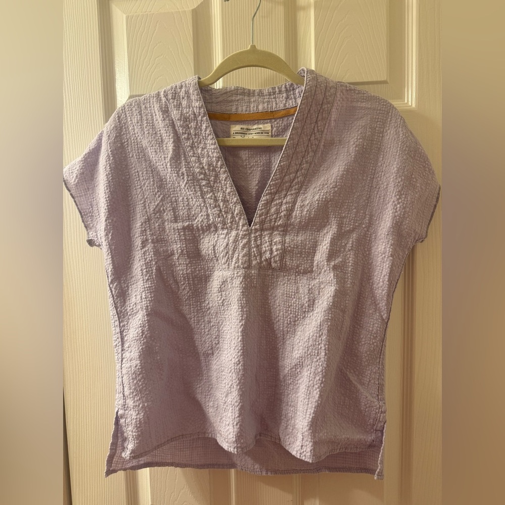 REI Cooperative Norseland Woven Popover, Lavender, Size small NWOT